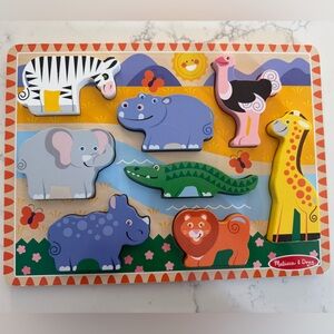 Melissa & Doug Safari Animals Wooden Puzzle